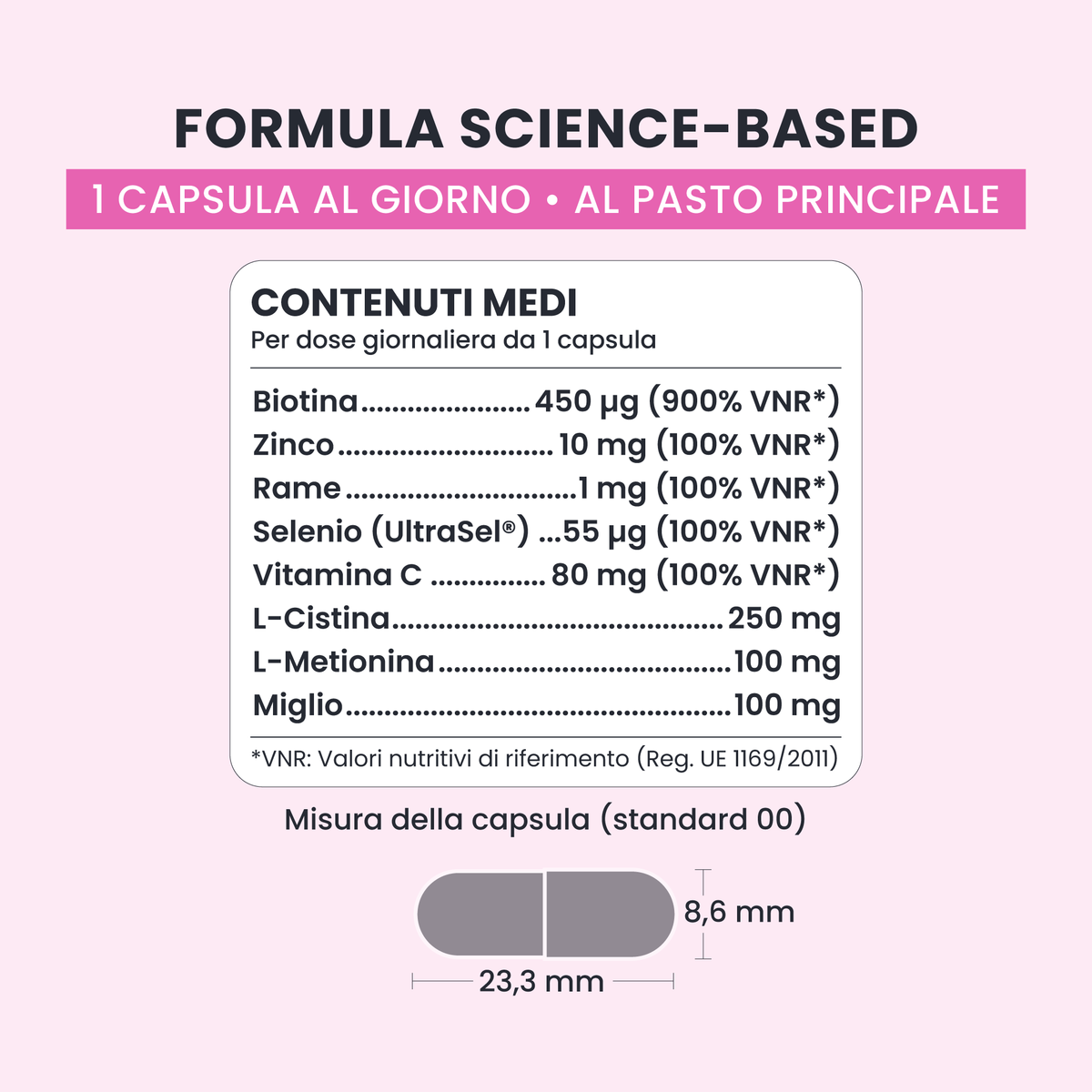 Valori nutrizionali Strong Hair