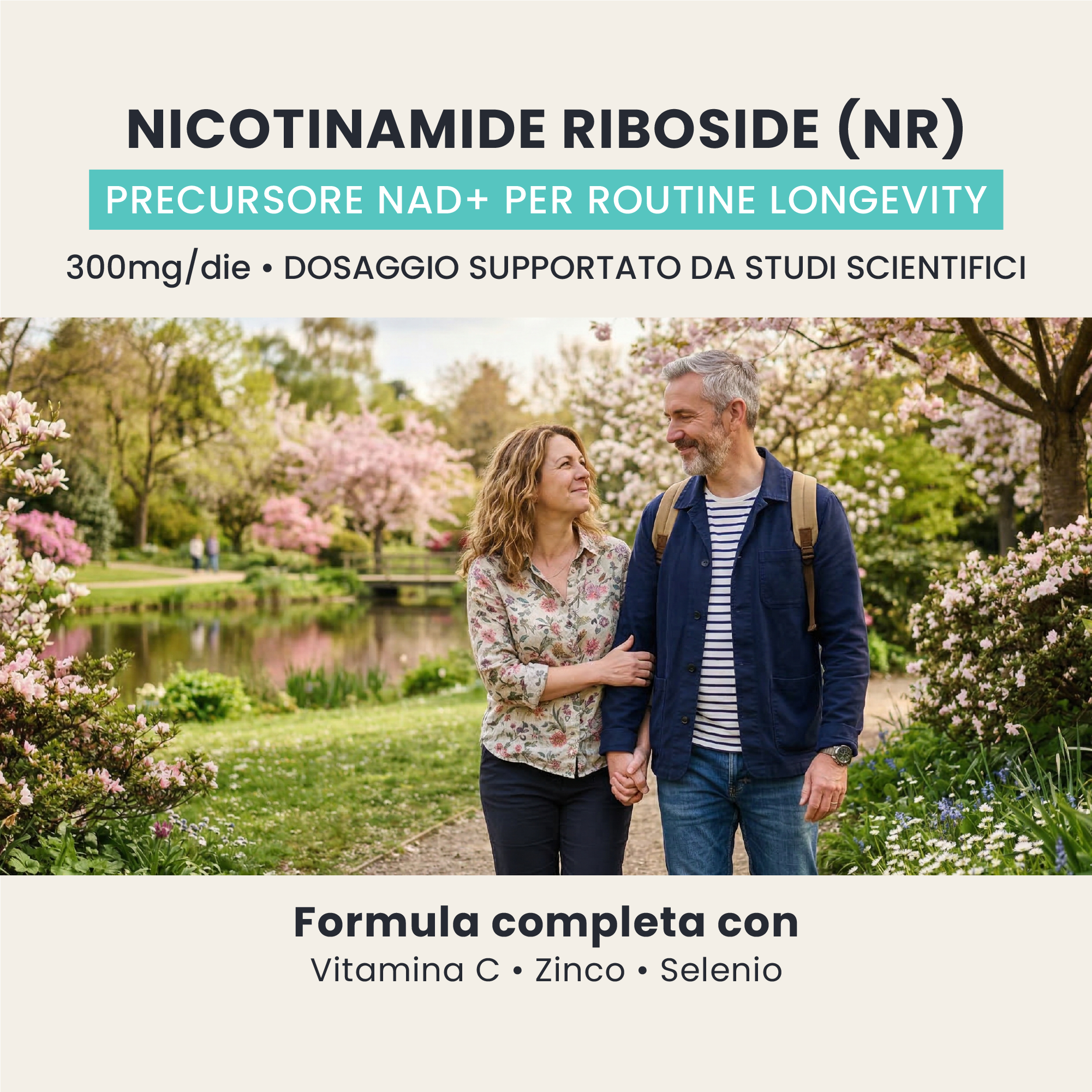 Nicotinamide Riboside in AGE NAD+ GALUJA, precursore del NAD+ per la vitalità cellulare.
