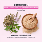 Ortosiphon in BODY DRAIN GALUJA per favorire il drenaggio dei liquidi e il benessere urinario.