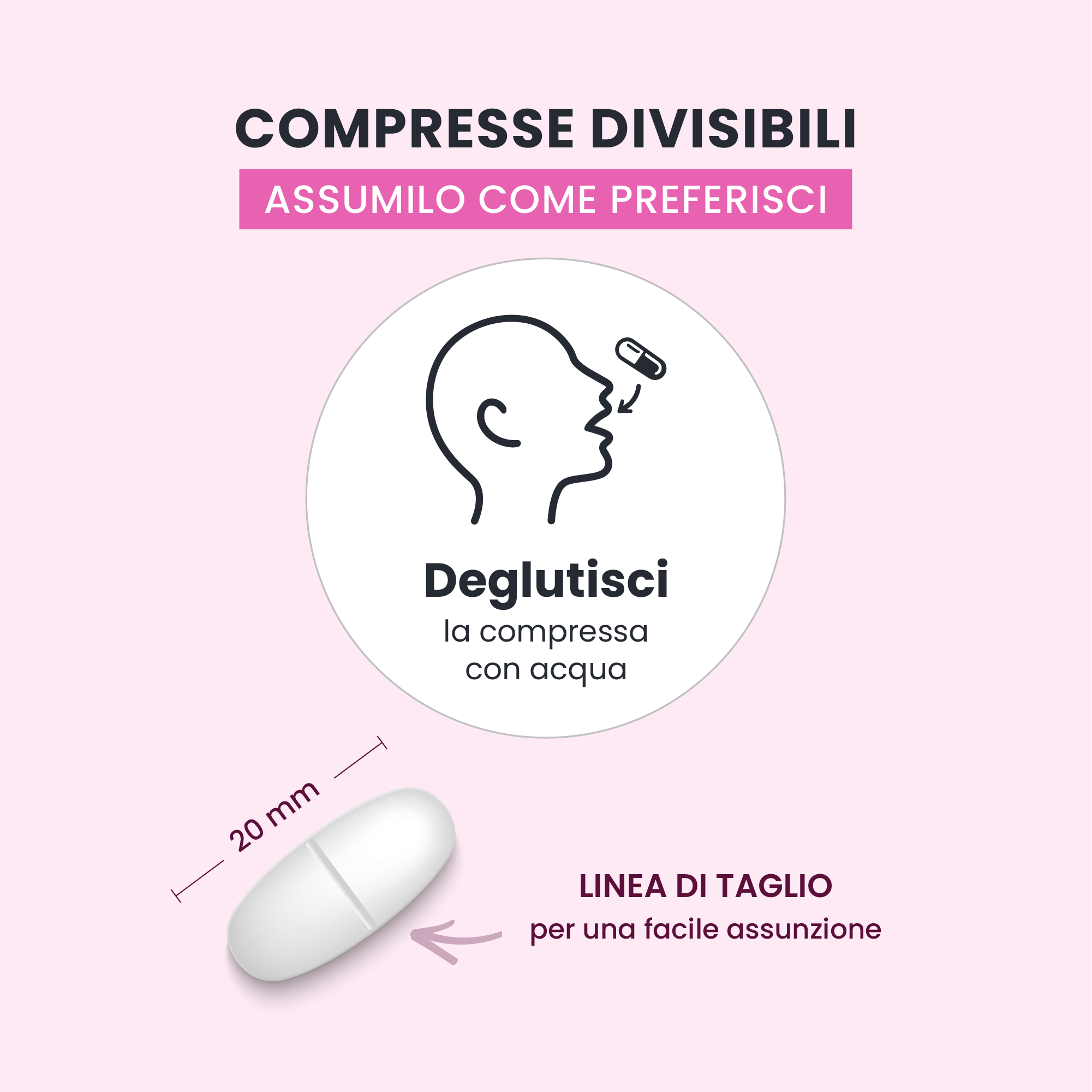 Come assumere COLLAGEN SKIN GALUJA: compressa divisibile per un'assunzione facilitata.