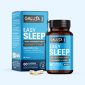 EASY SLEEP GALUJA, integratore per il rilassamento e il sonno con flacone, astuccio e capsule vegetali.