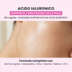 Acido ialuronico in HYALU GLOW GALUJA per il supporto all'idratazione e alla luminosità della pelle.