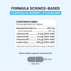 Formula di MY MEMO GALUJA con bacopa monnieri, vitamine del gruppo B e acido folico.