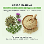 Cardo mariano in PURE DETOX GALUJA, estratto vegetale per la depurazione e il supporto del fegato.