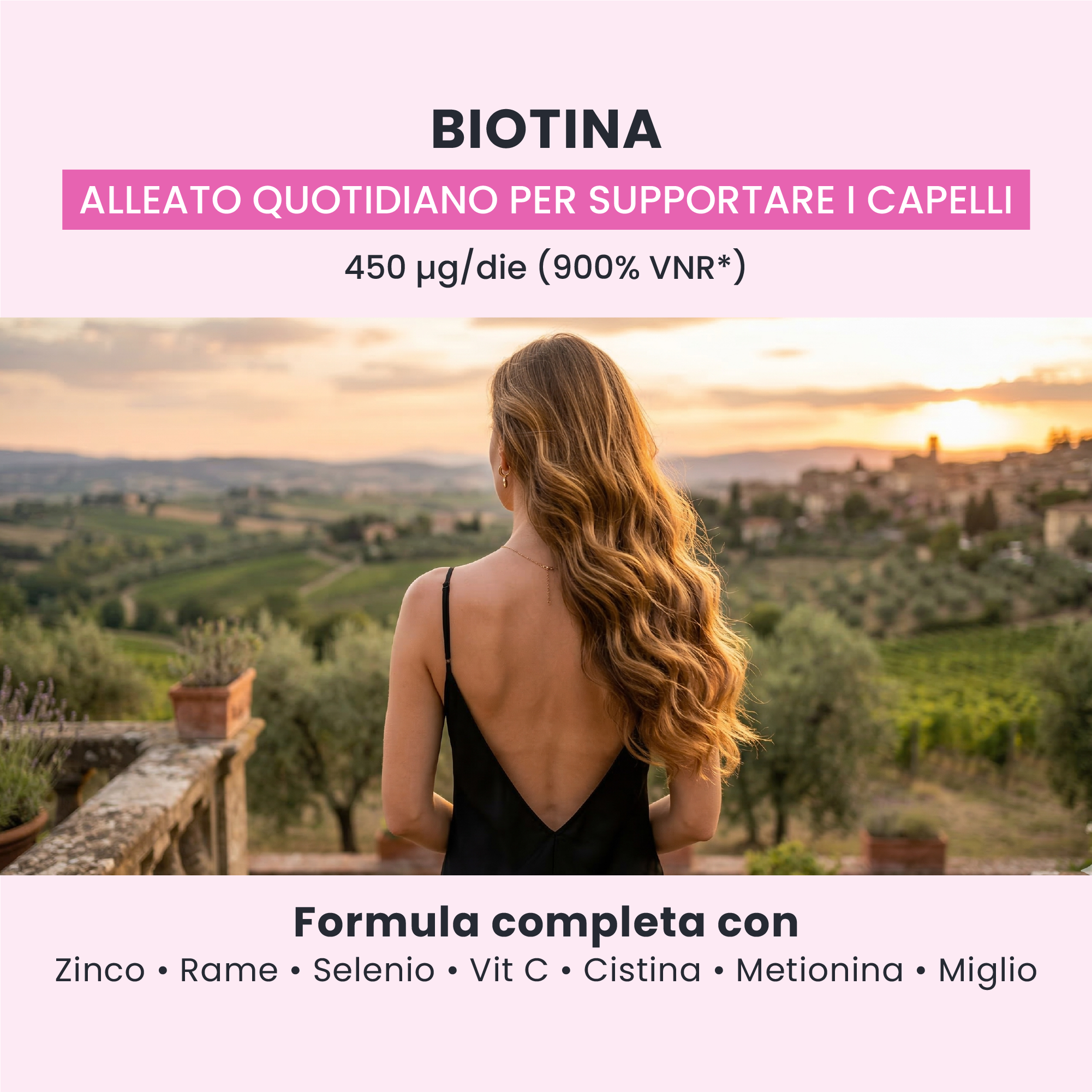 Biotina in STRONG HAIR GALUJA, per il supporto quotidiano e il benessere dei capelli.